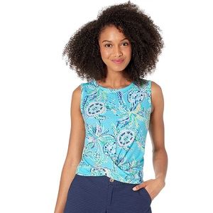 Lilly Pulitzer NWT style gear tank top Bermuda blue turtle size XL
